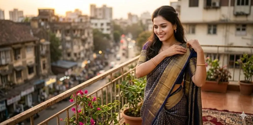 Saree Captions
