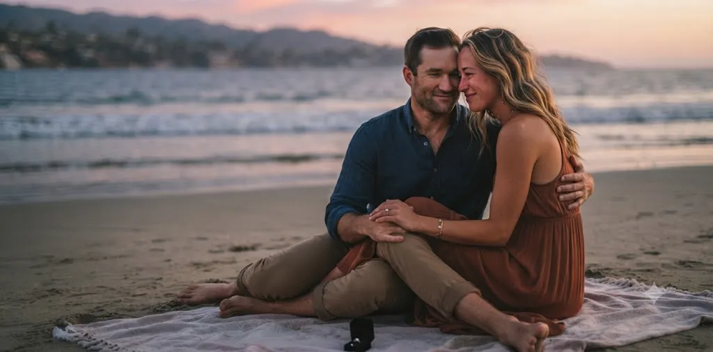 Couple Sharing Emotional Proposal moment