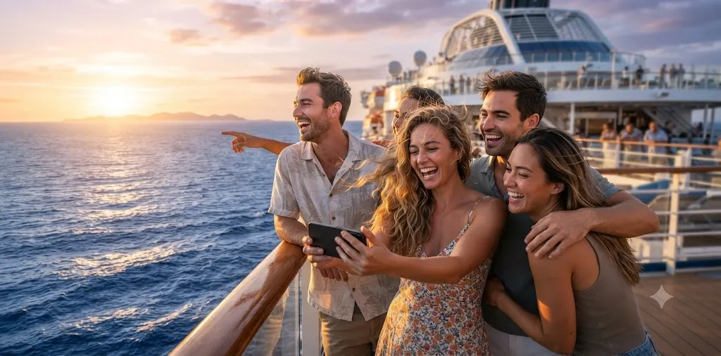 Friends Cruise Trip Captions