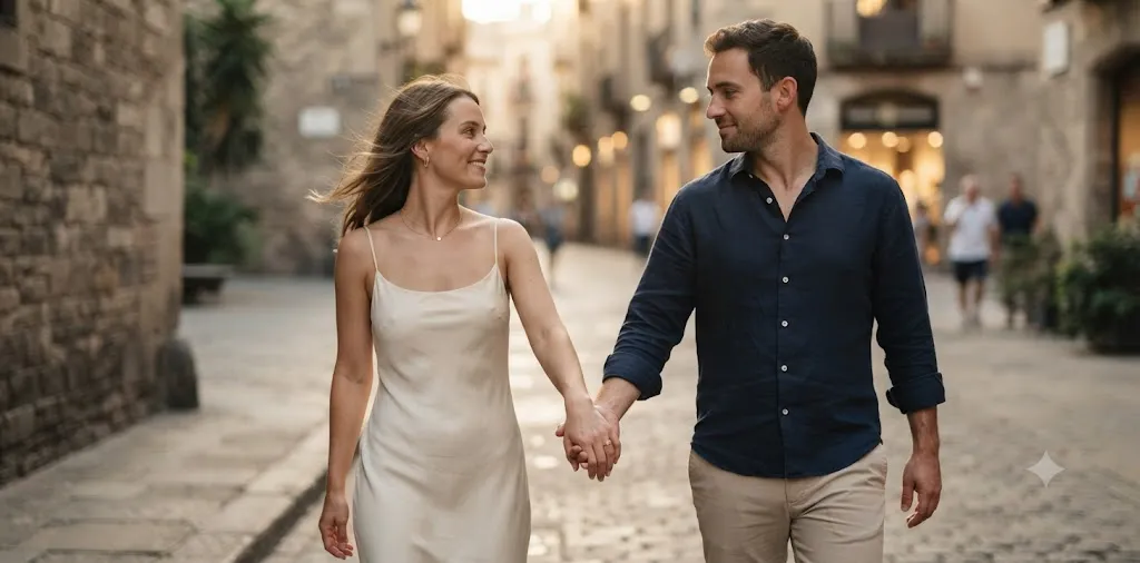Minimal Engagement Ring Close Moment