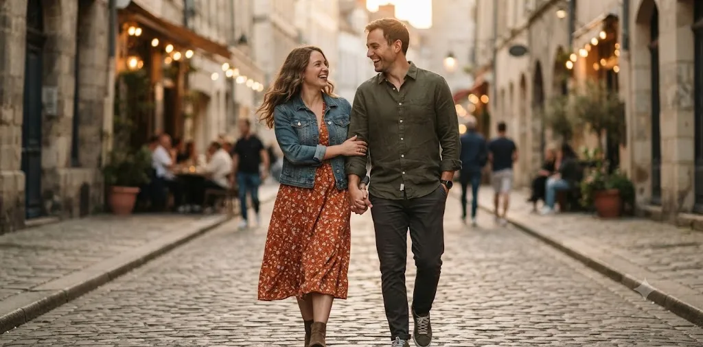 Couple Sharing Intimate Engagement Moment