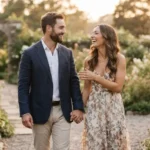 Couple Sharing Wedding Announcement Moment