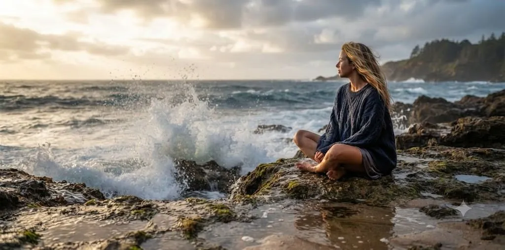 Waves and Shore Captions