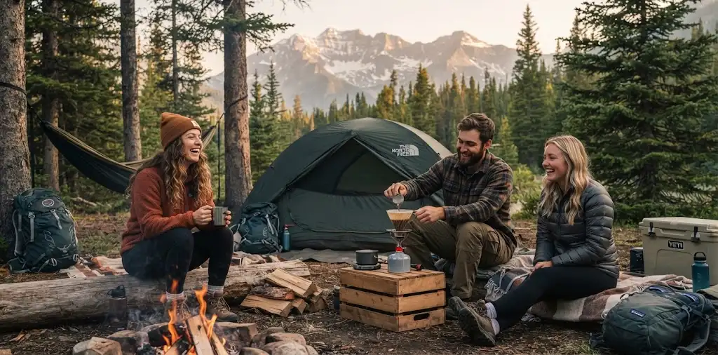 Camping Captions