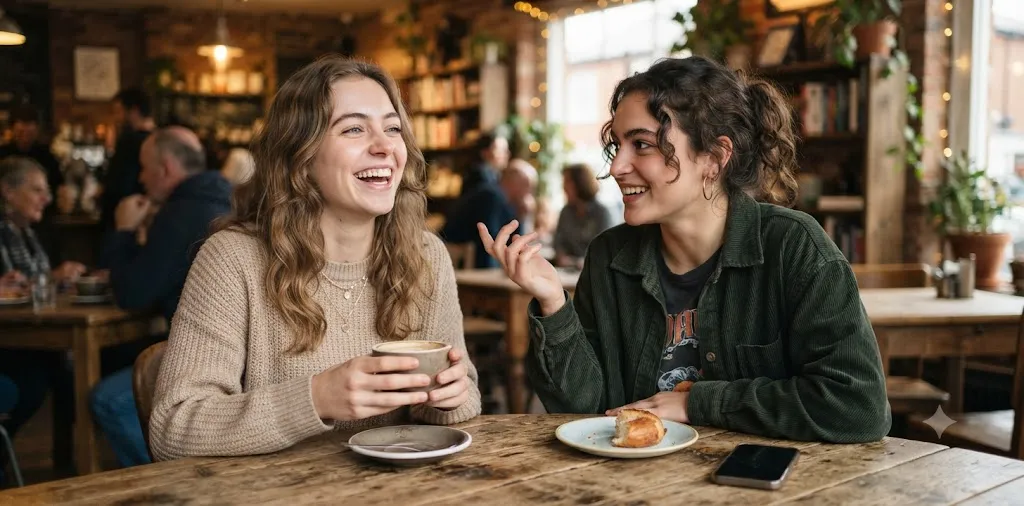 Fraternal Twin Siblings Laughing Indoors Together