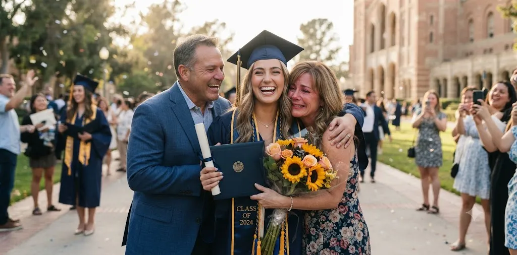 Niece Celebrating Graduation Achievement