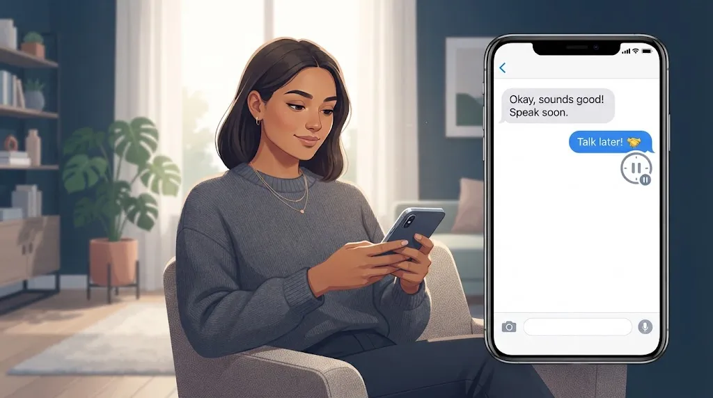Adult Using A Smartphone to nd Casual Conversation With TTYL